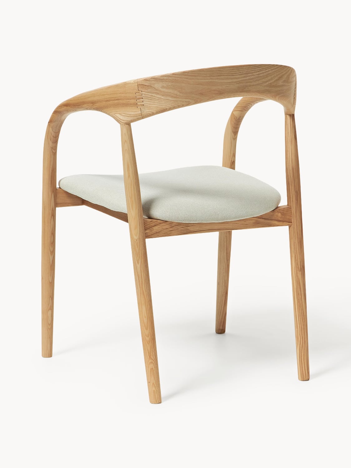 Gera Ash Wood Dining Chair with Seat Cushion