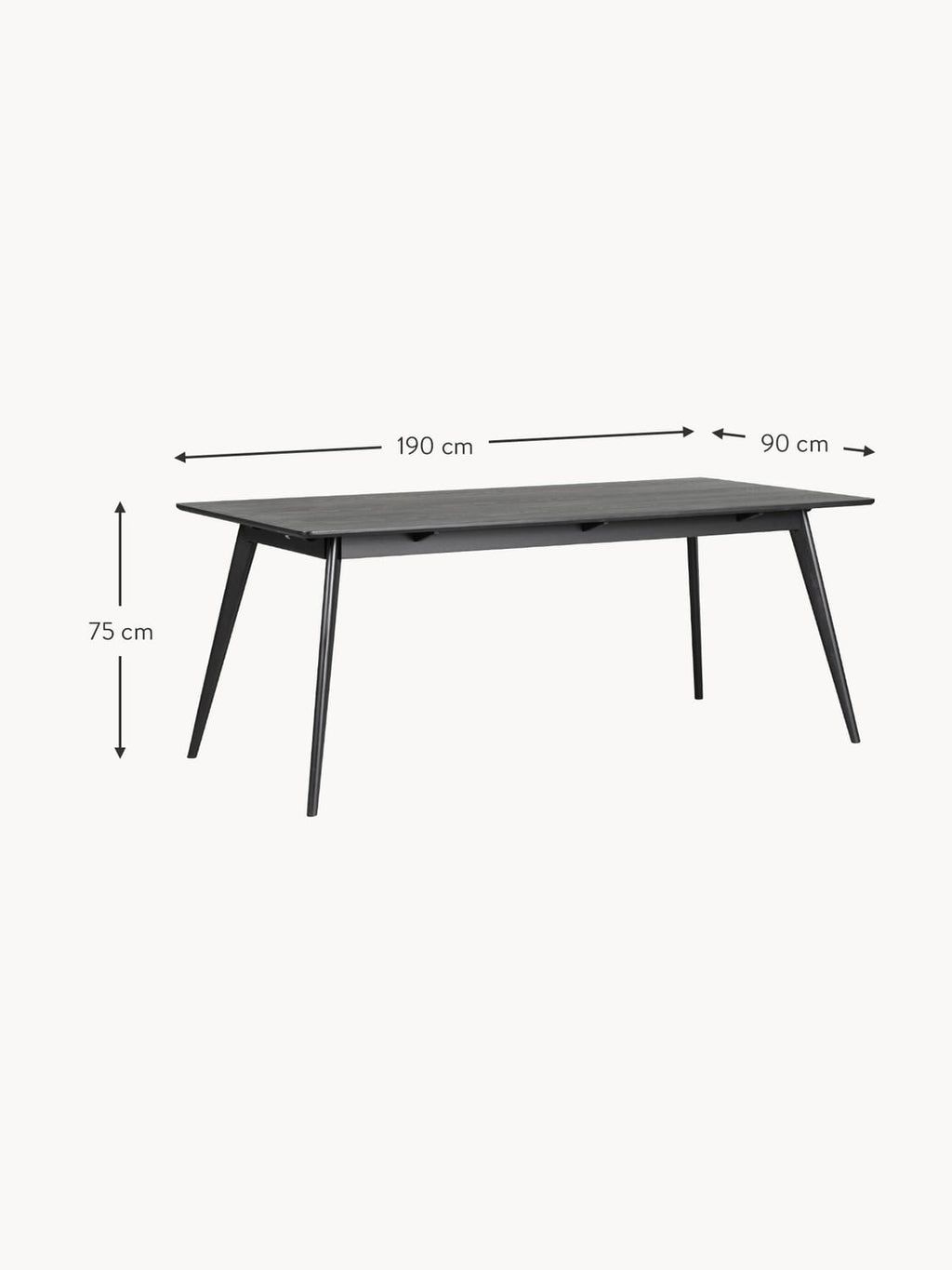 Bregano Dining Table, 190 X 90 cm