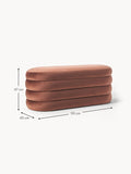 Alserio Velvet Upholstered Bench