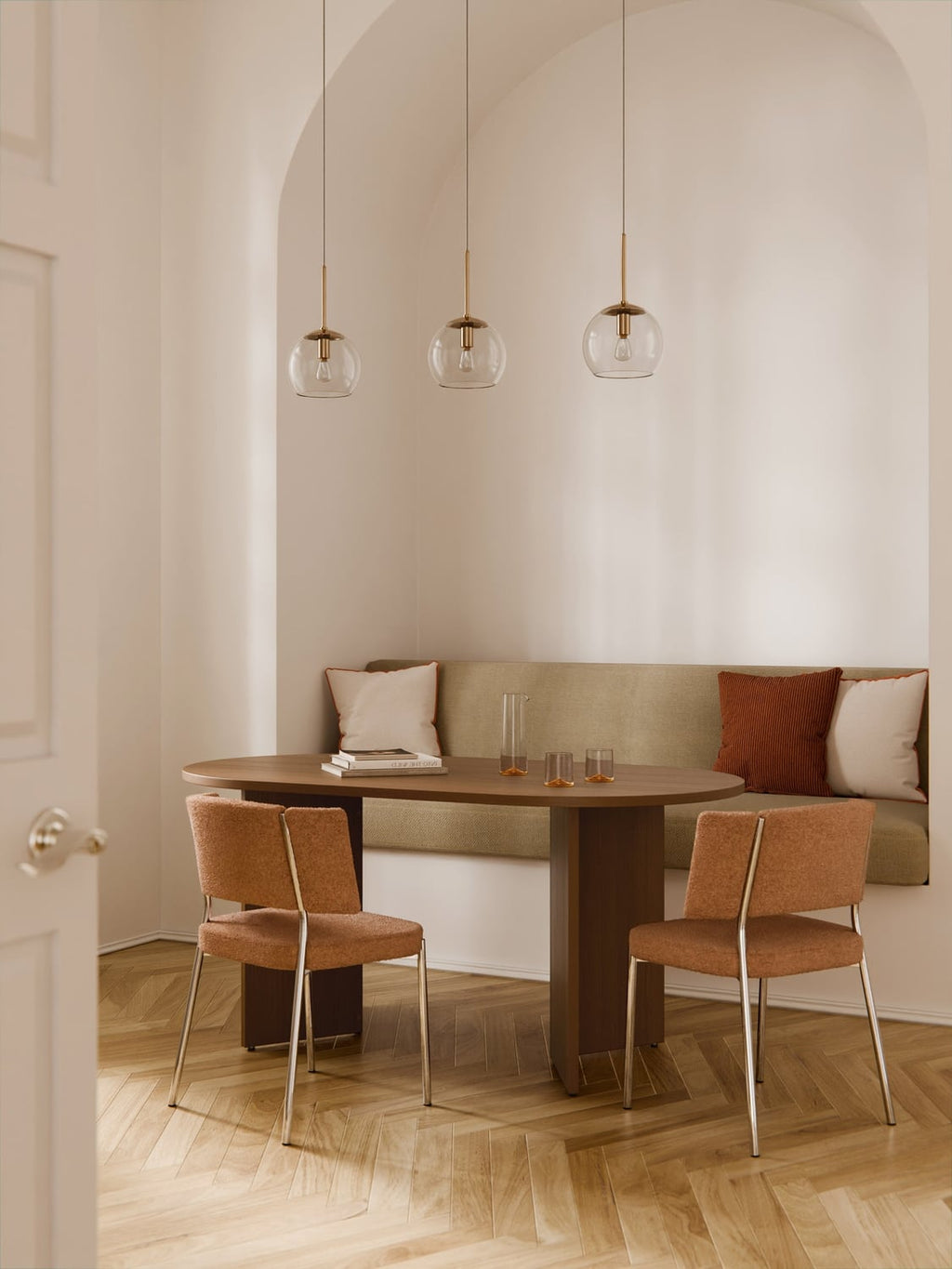 Maccagno Oval Wooden Dining Table — available in several sizes