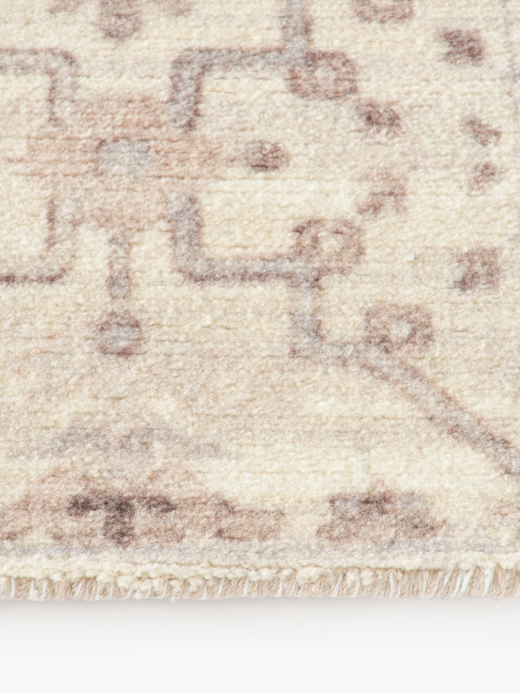 Dervio Hand-Woven Low-Pile Rug with Ornaments