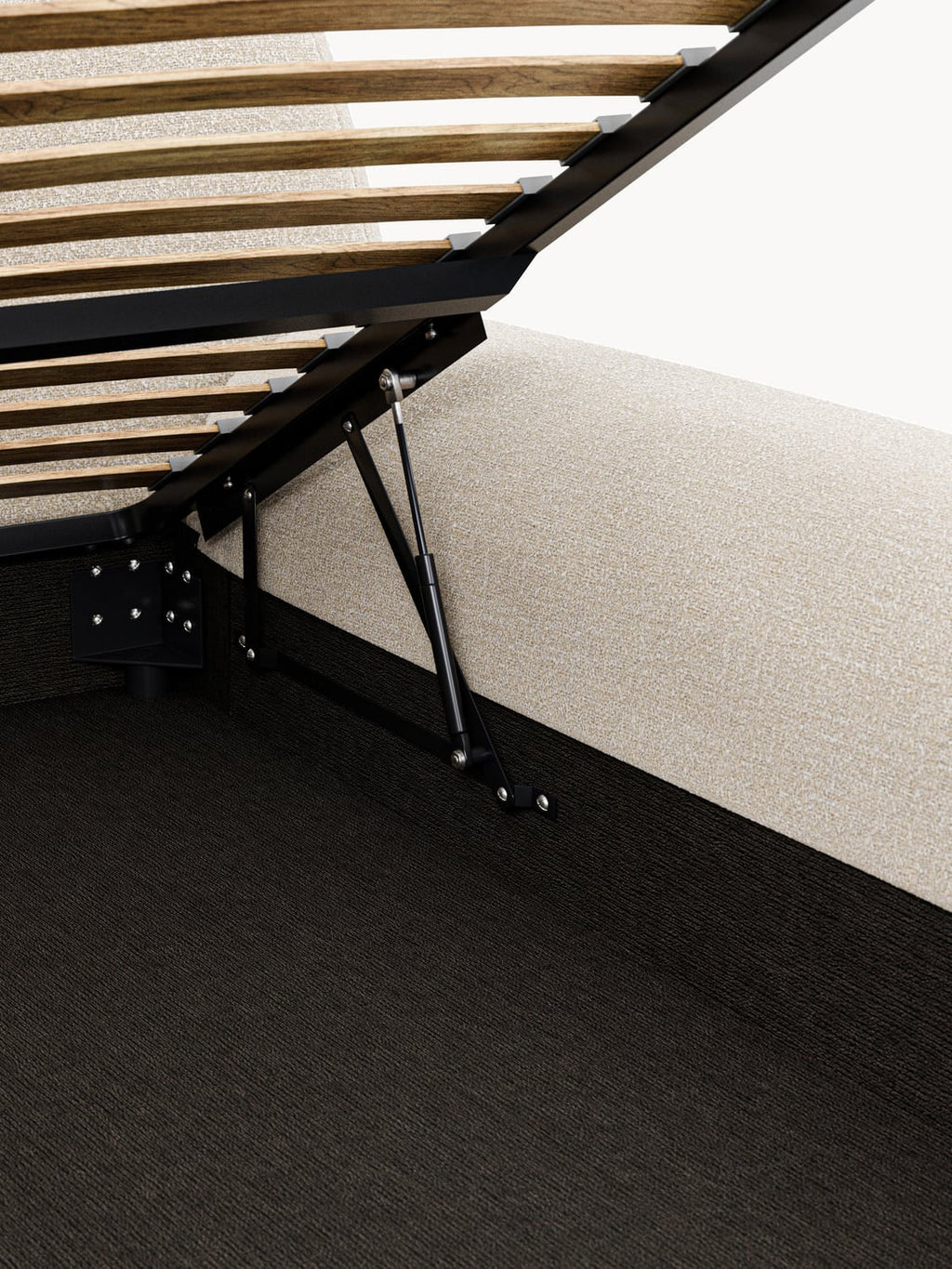 Bellara Upholstered Bouclé Bed with Storage