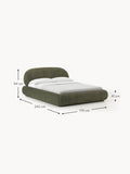Corvara Upholstered Teddy Bouclé Bed