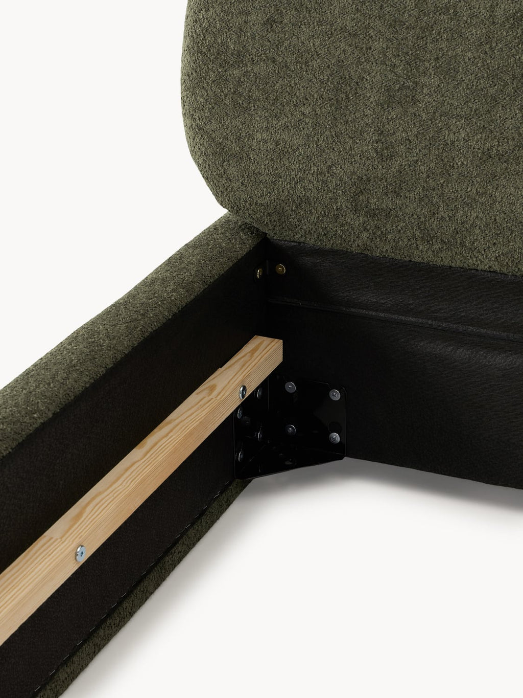 Corvara Upholstered Teddy Bouclé Bed