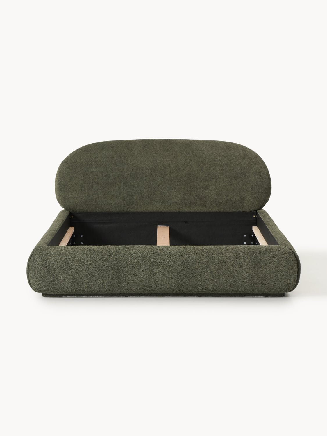 Corvara Upholstered Teddy Bouclé Bed