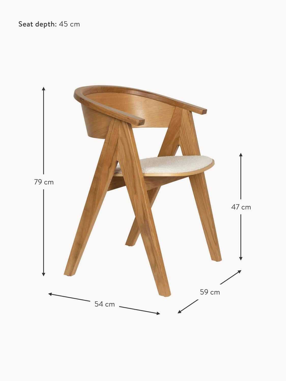 Gavirate Upholstered Dining Chair with Armrests