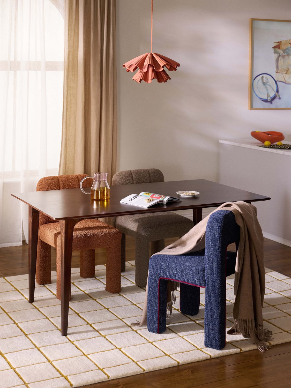 Mozzate Mango Wood Dining Table — available in several sizes
