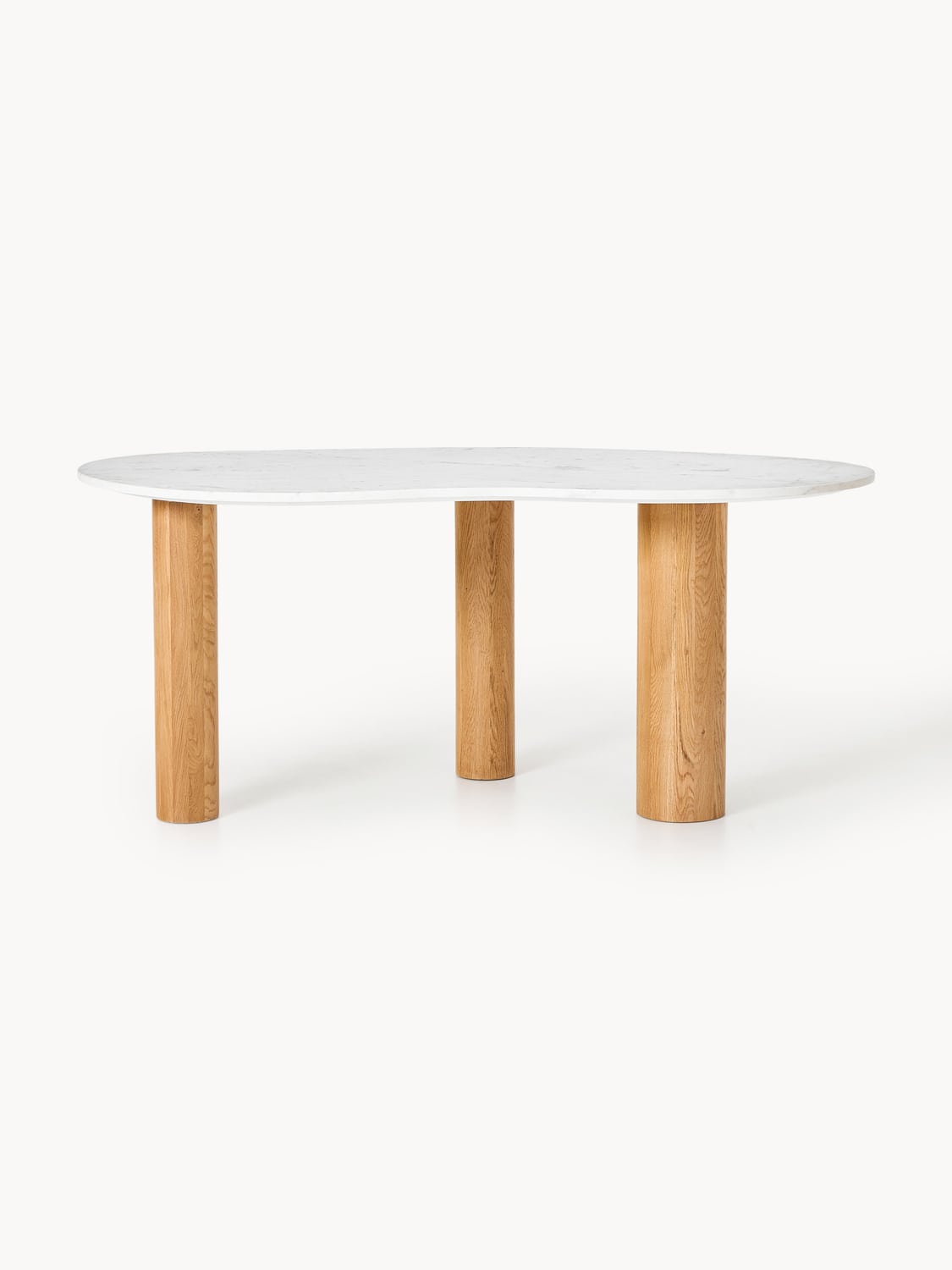 Montorfano Organic-Shaped Marble Dining Table — available in several sizes