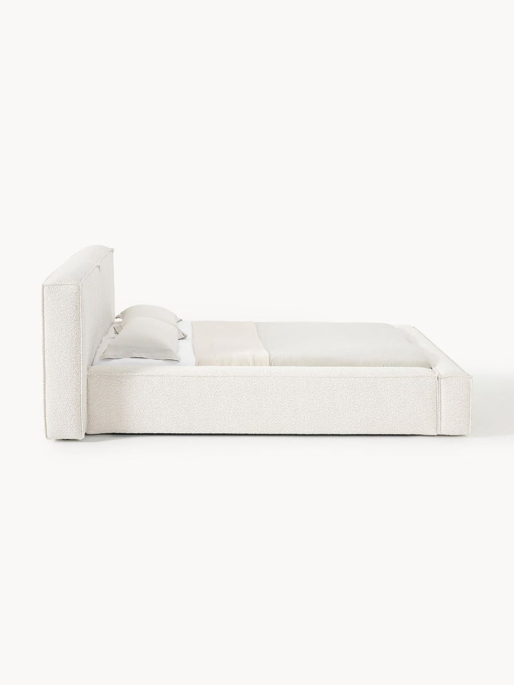 Tavordo Upholstered Bouclé Bed with Storage Space