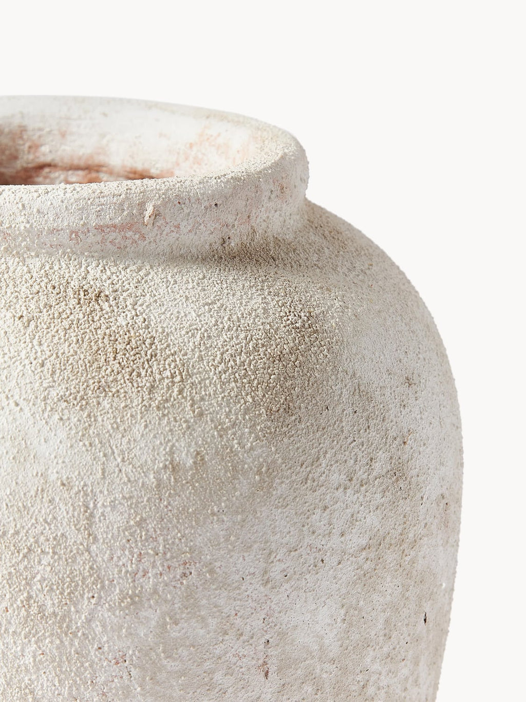 Tavernerio Vase with Sand Finish, H 32 cm