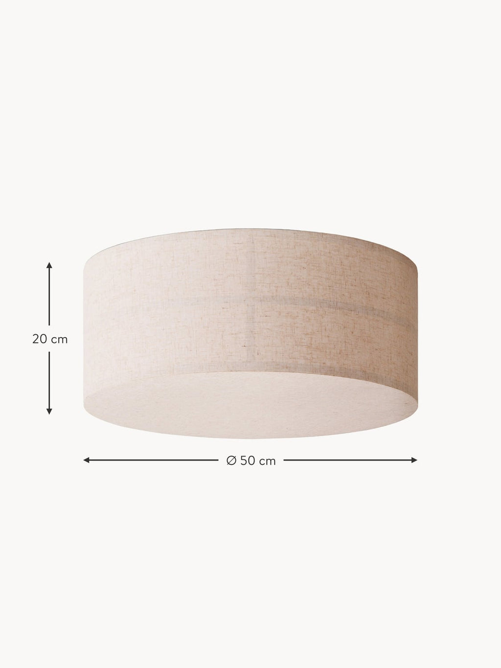 Tremezzo Handmade Linen Ceiling Lamp