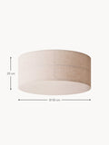 Tremezzo Handmade Linen Ceiling Lamp