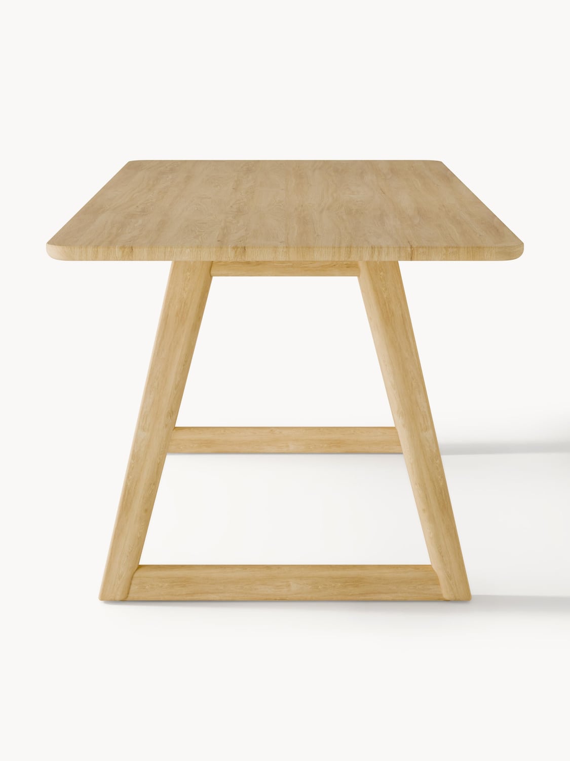 Dervio Oak Wood Dining Table — available in several sizes
