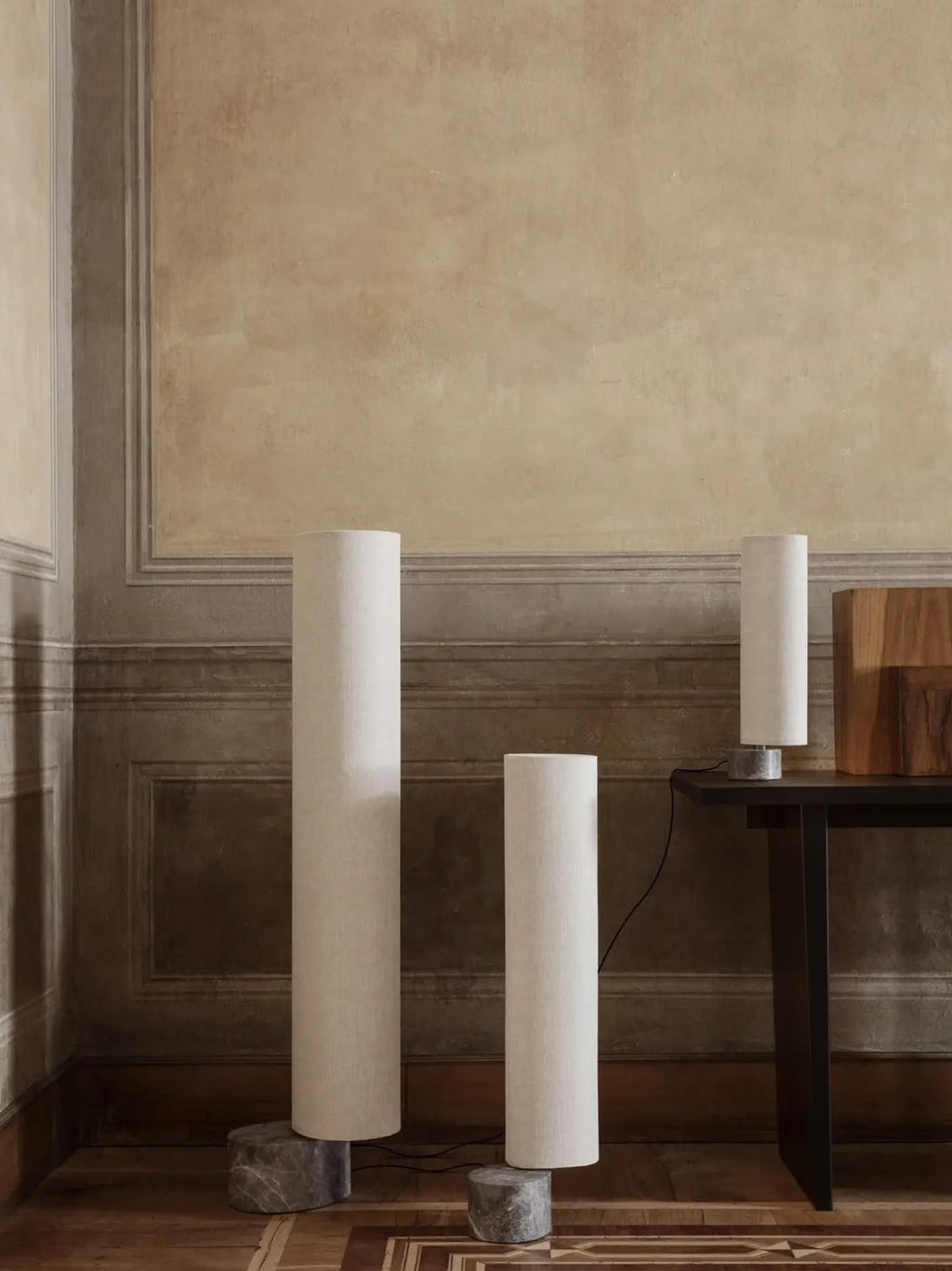 Domaso Dimmable LED Floor Lamp with Marble Base — available in several sizes