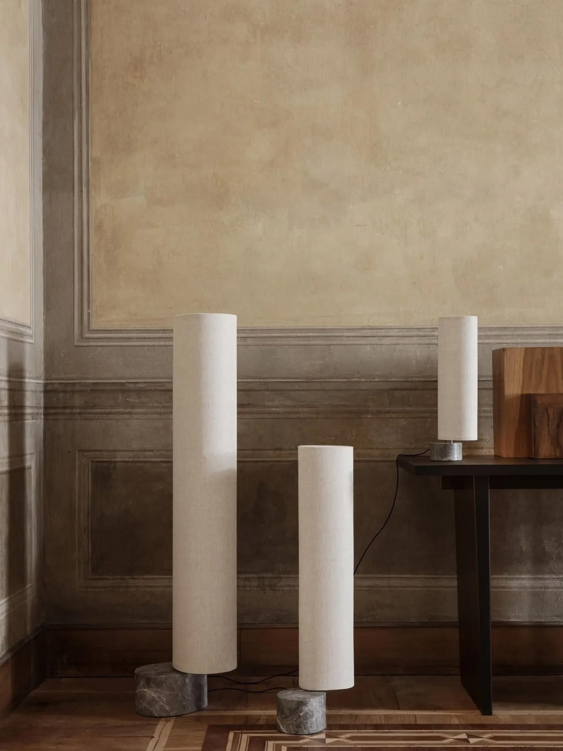 Domaso Dimmable LED Floor Lamp with Marble Base — available in several sizes