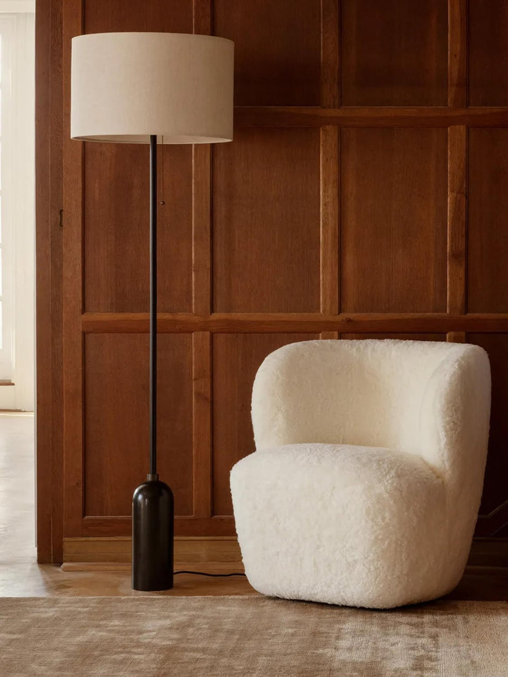 Tavernerio Dimmable Floor Lamp with Marble Base