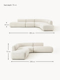 Lavena XL Modular Corner Sofa (4-seater)