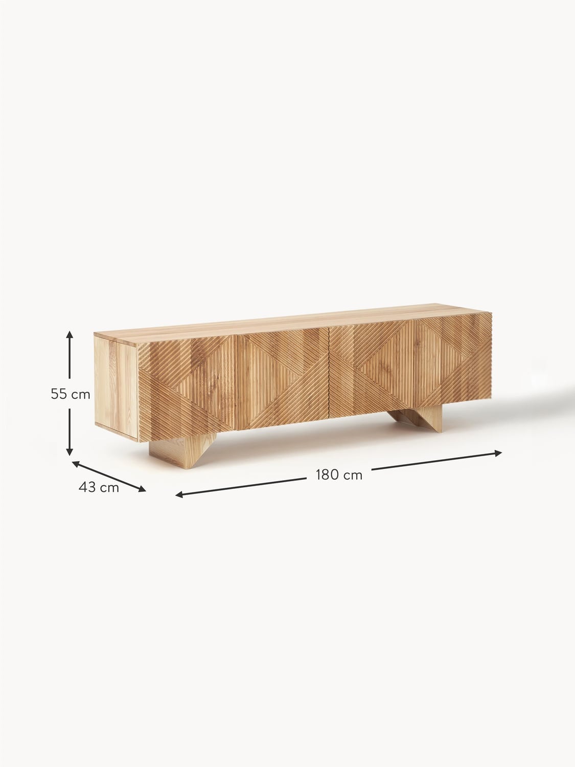 Bizzarone Ash Wood Lowboard