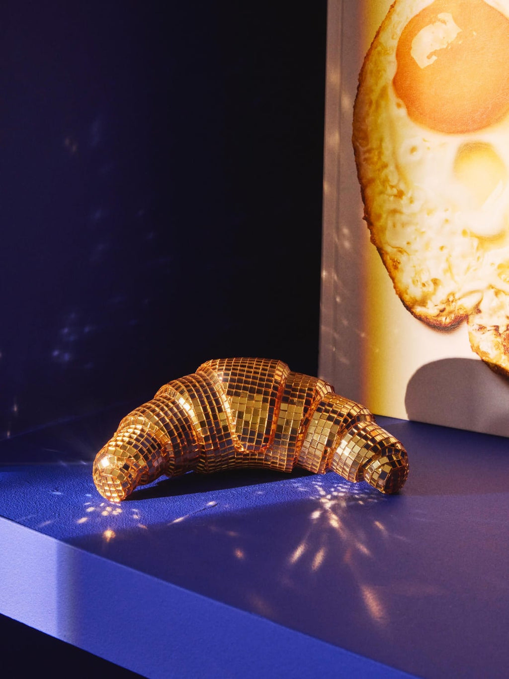 Valmora Croissant Glittering Decorative Object