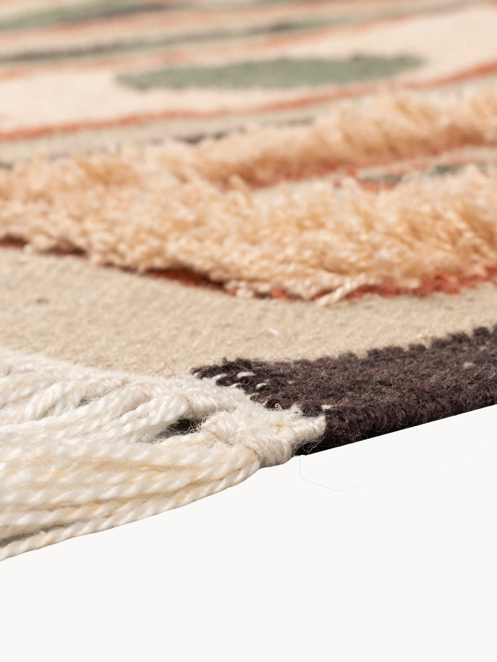 Ormea Hand-Woven High-Pile Rug with Tassels
