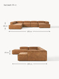 Tavordo XL Leather Modular Sofa