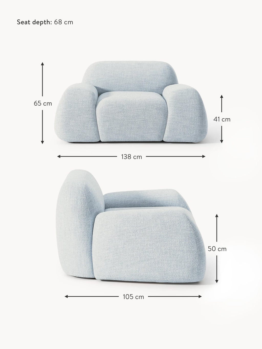 Bellara Bouclé Lounge Chair