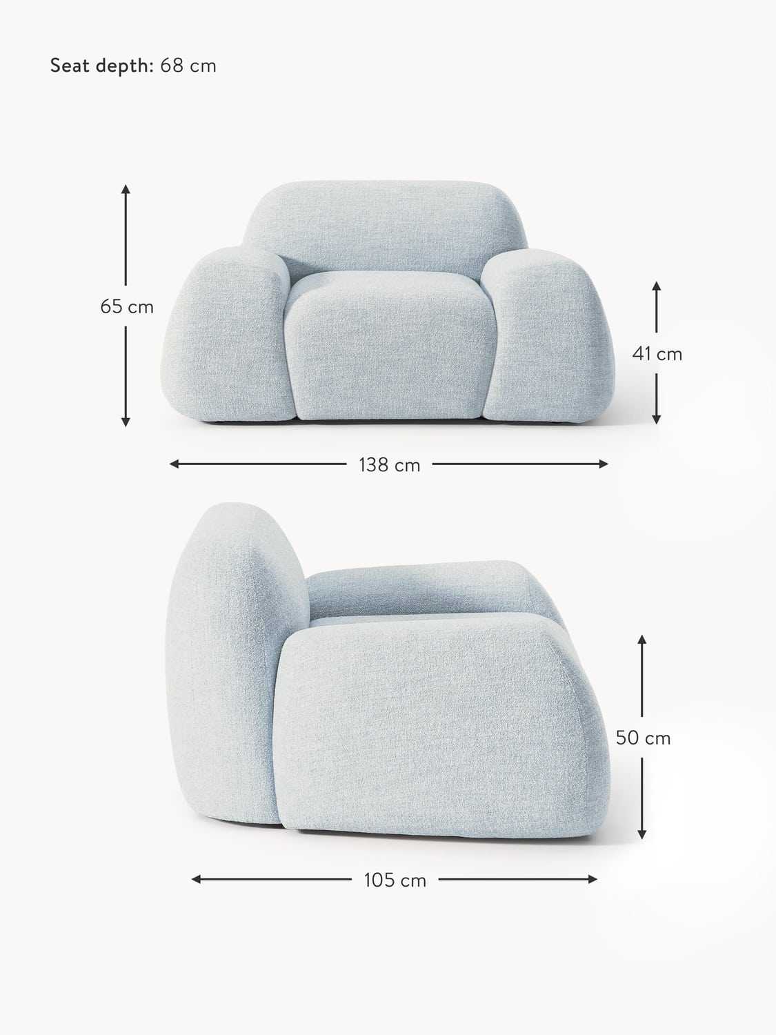 Bellara Bouclé Lounge Chair