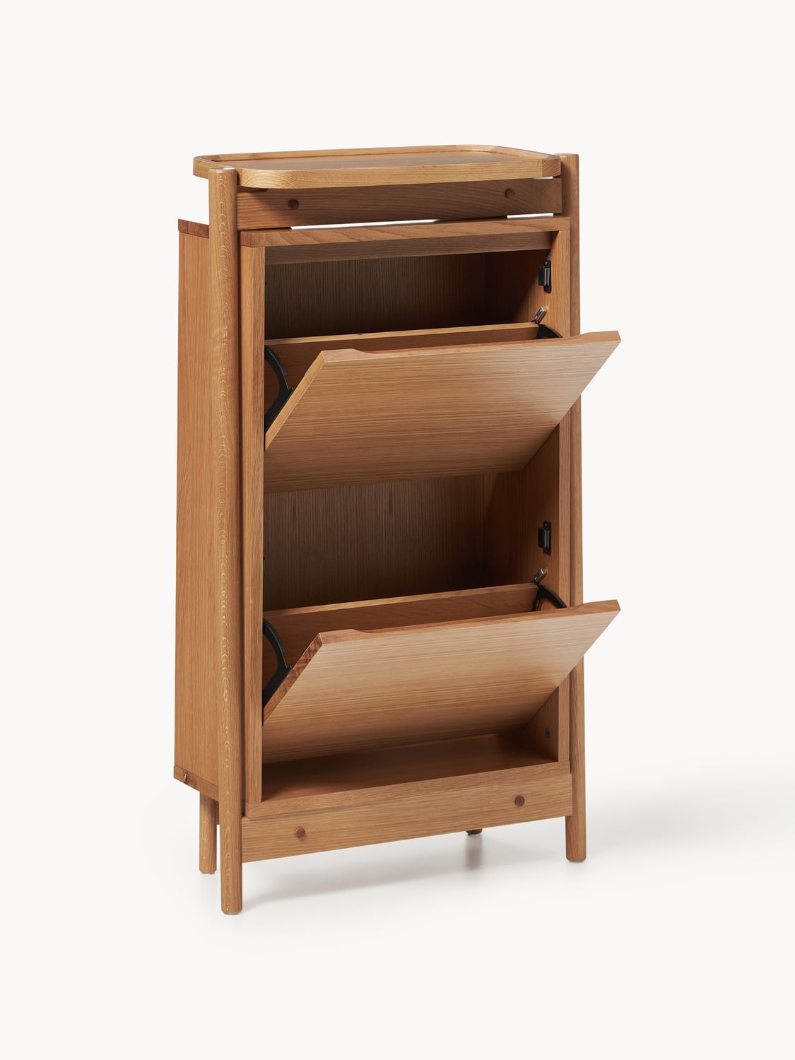 Varenna Fold Out Wooden Shoe Cabinet