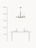 Stazzona Large Glass Chandelier