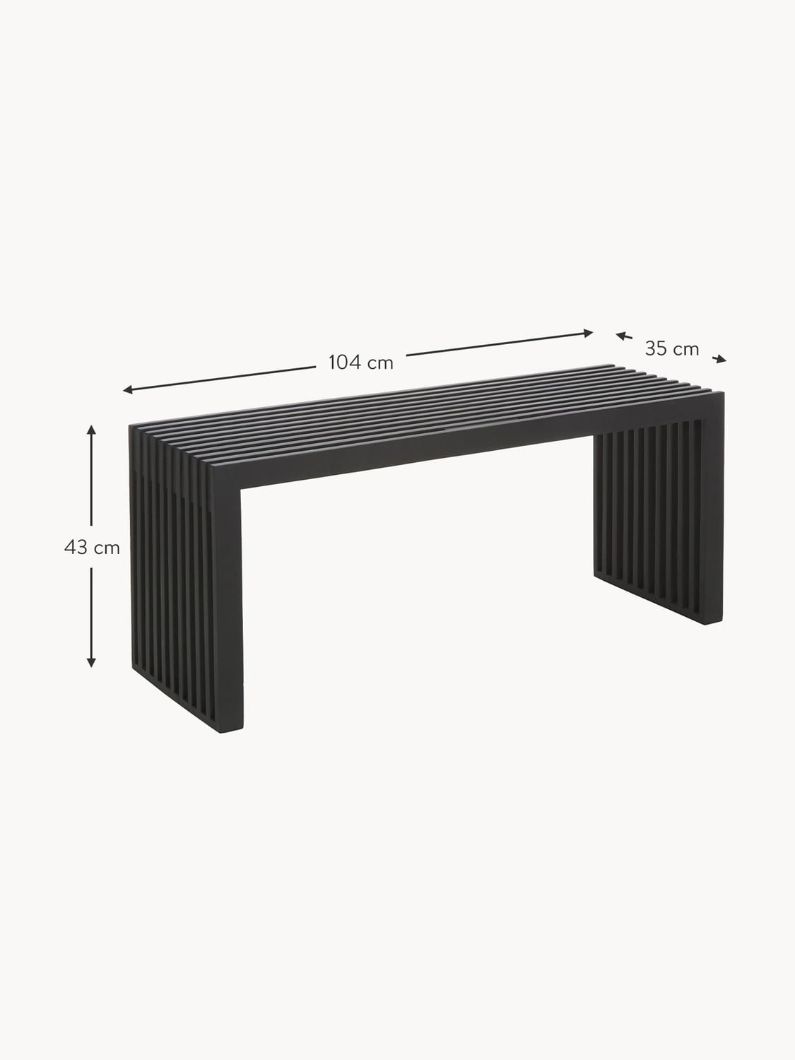 Fenegro Mahogany Wood Bench