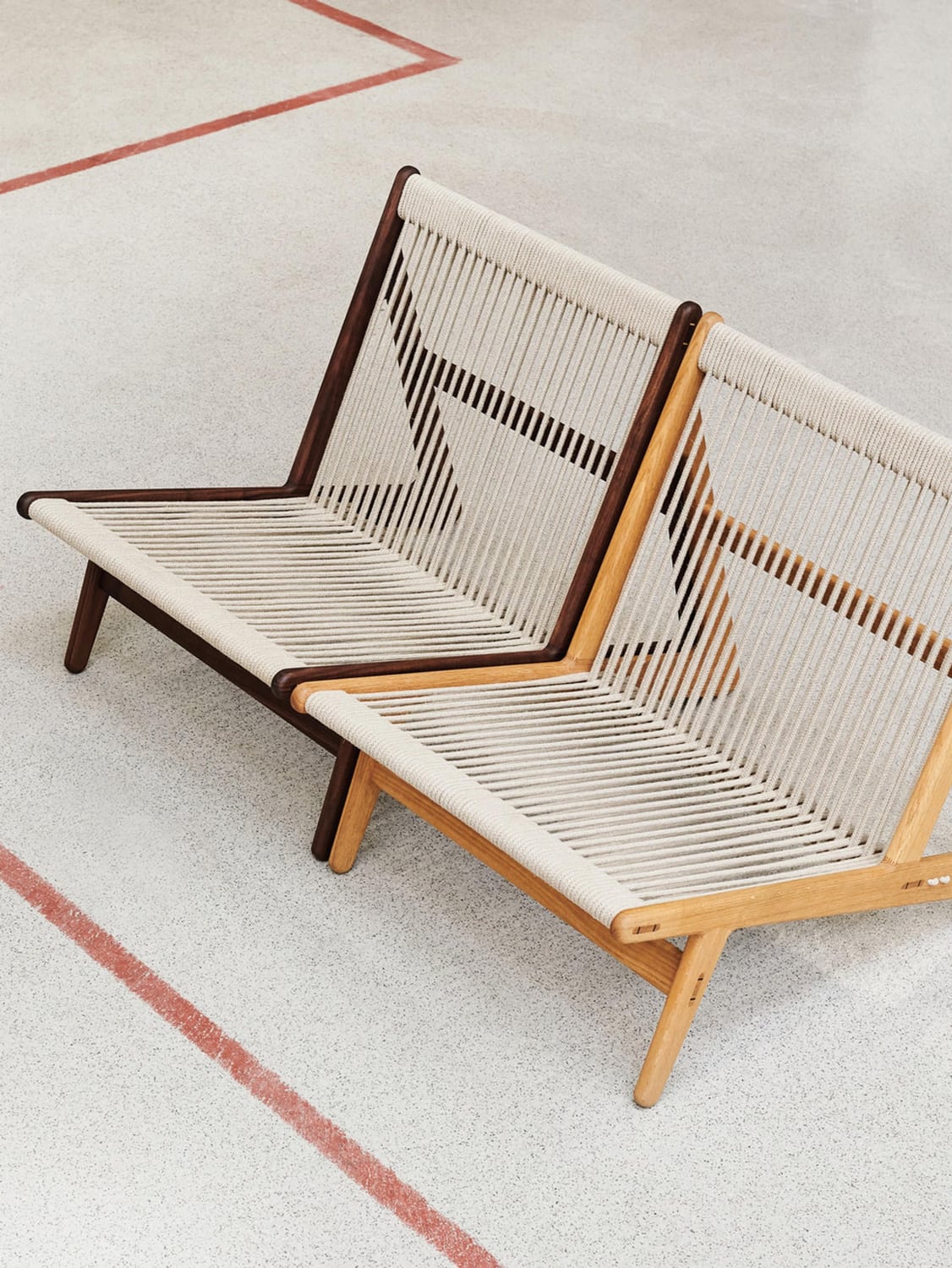 Laglio Handmade Oak Wood Lounge Chair MR01 with Seat Cushion