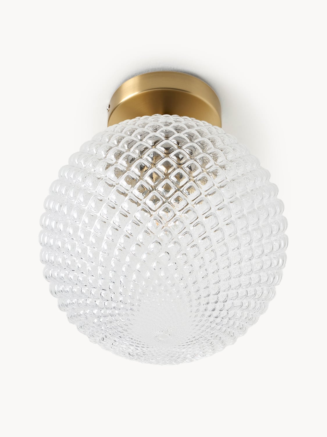 Plesio Small Glass Ceiling Lamp Lorna