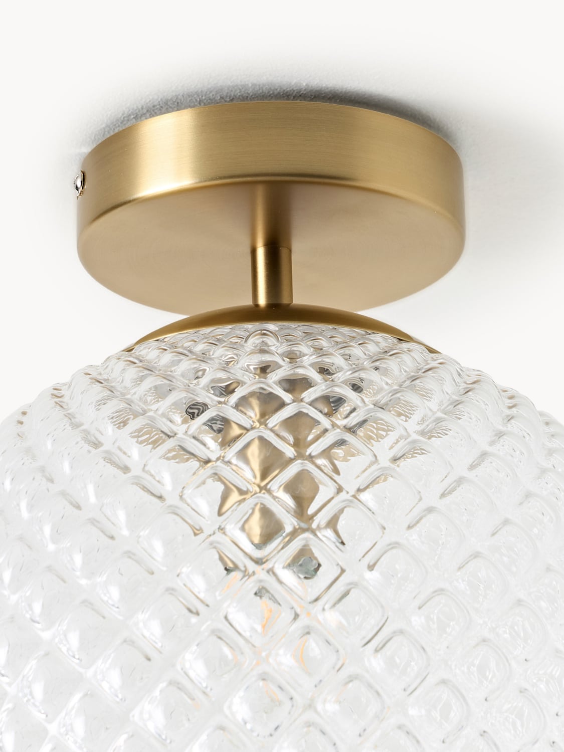 Plesio Small Glass Ceiling Lamp Lorna
