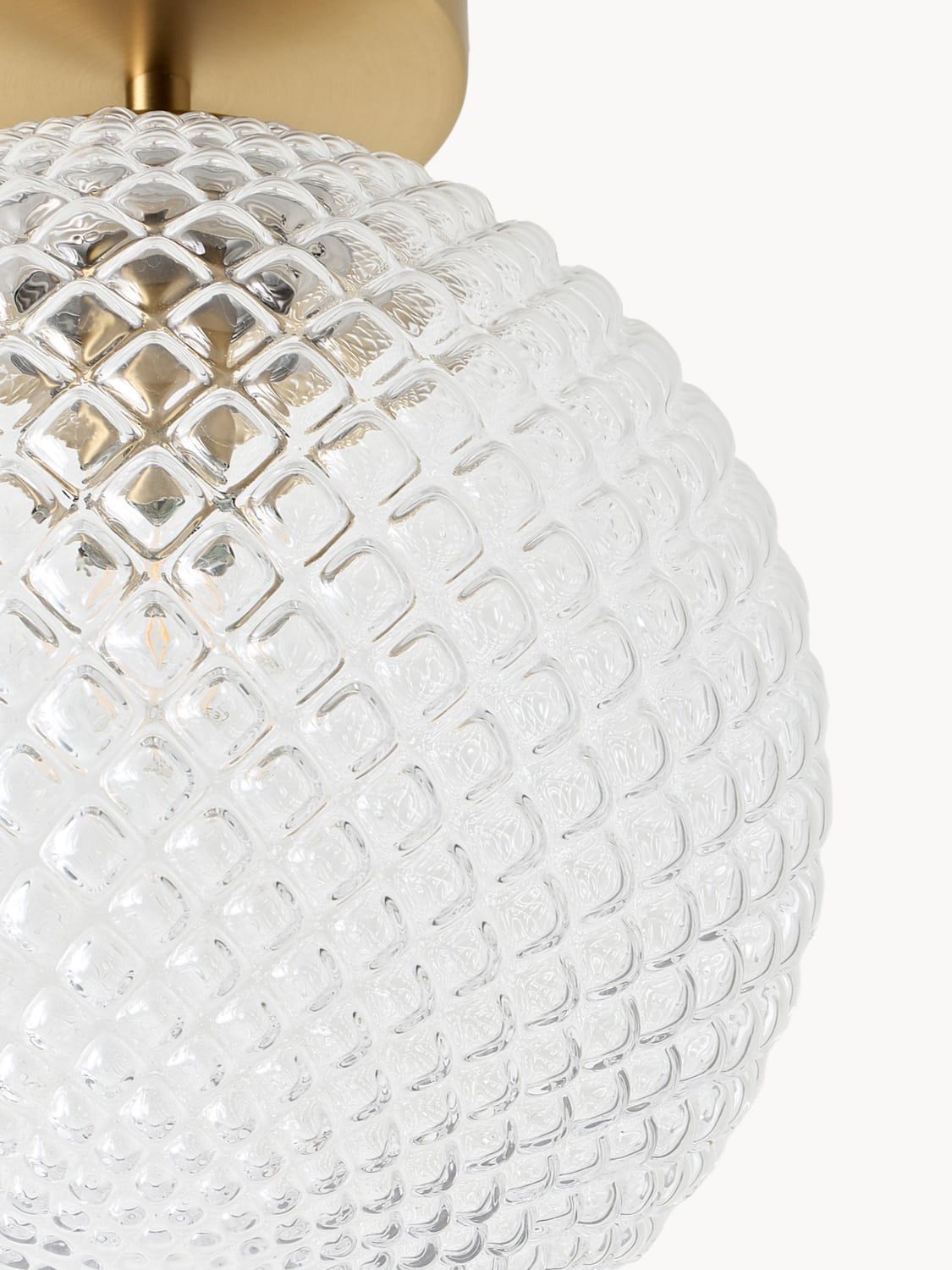 Plesio Small Glass Ceiling Lamp Lorna