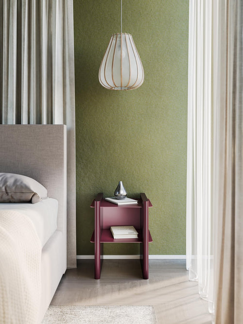 Albiolo Bedside Table with Metal Elements