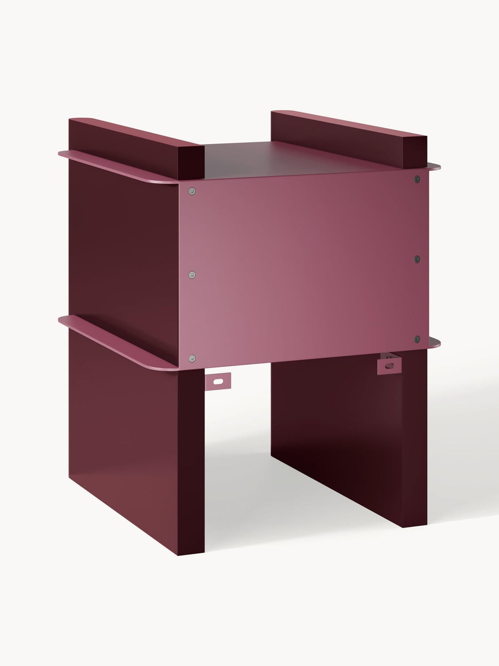 Albiolo Bedside Table with Metal Elements