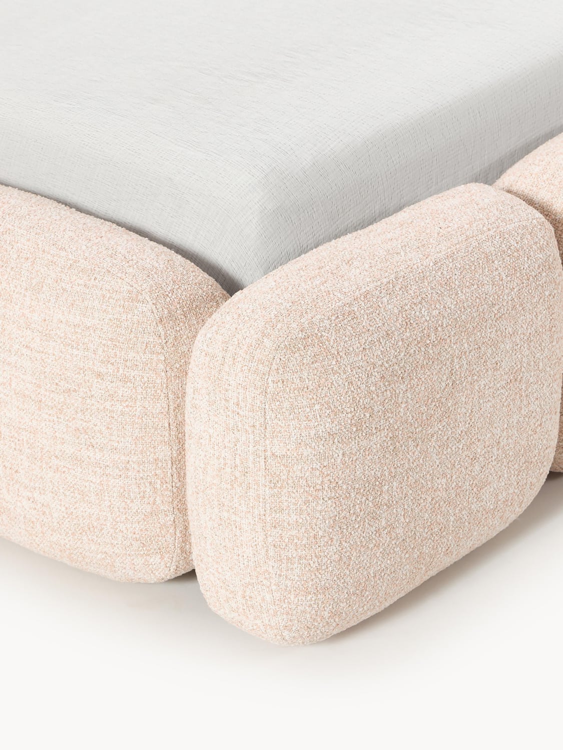 Valbrona Upholstered Bouclé Bed