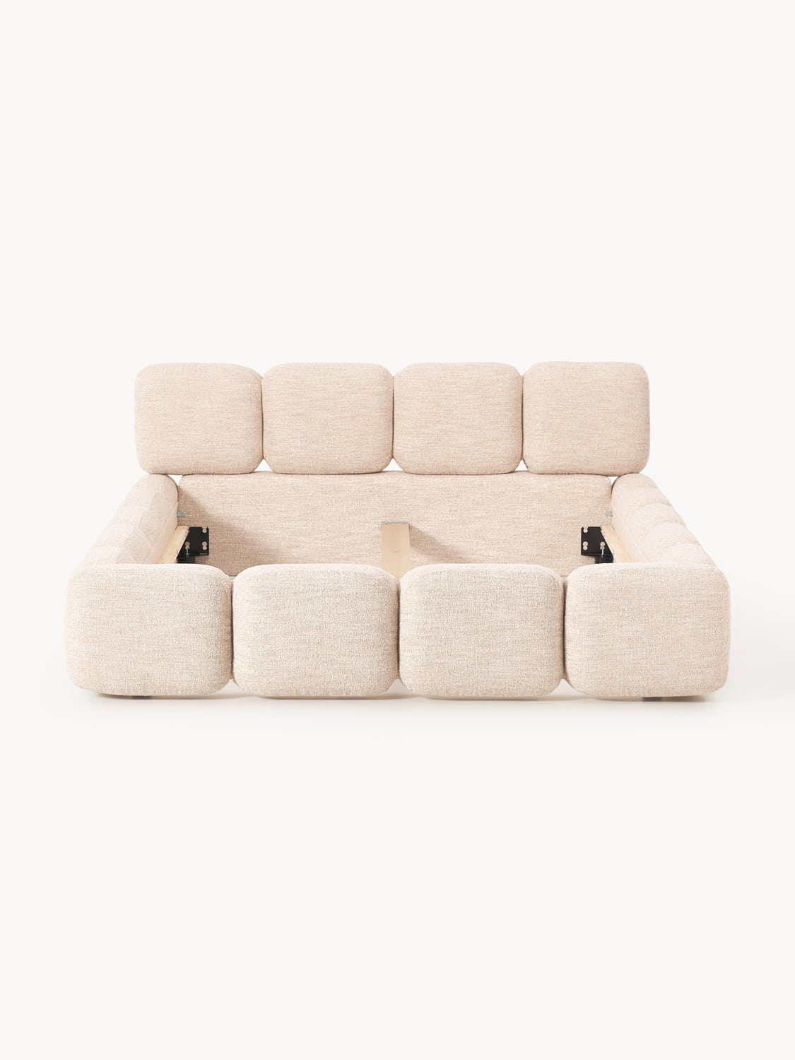 Valbrona Upholstered Bouclé Bed