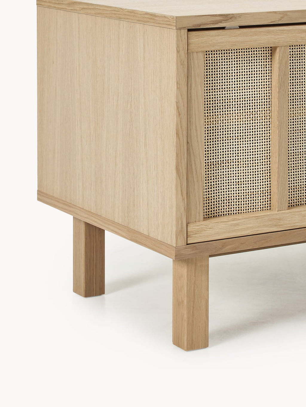 Pognana TV Stand with Rattan Fronts