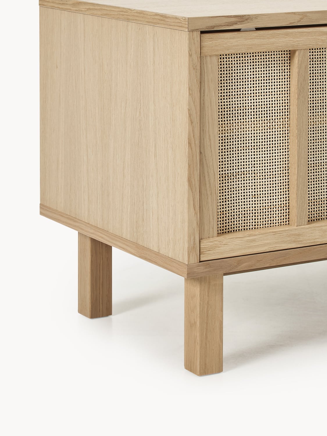 Pognana TV Stand with Rattan Fronts