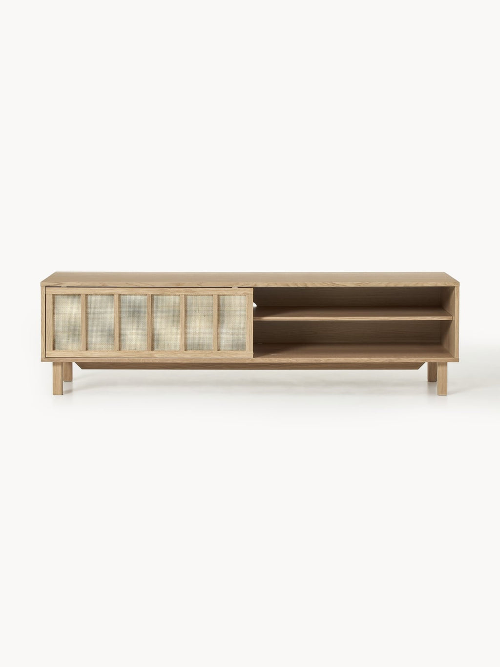 Pognana TV Stand with Rattan Fronts