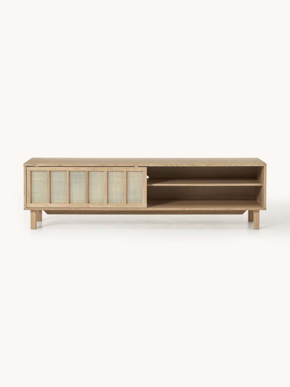 Pognana TV Stand with Rattan Fronts