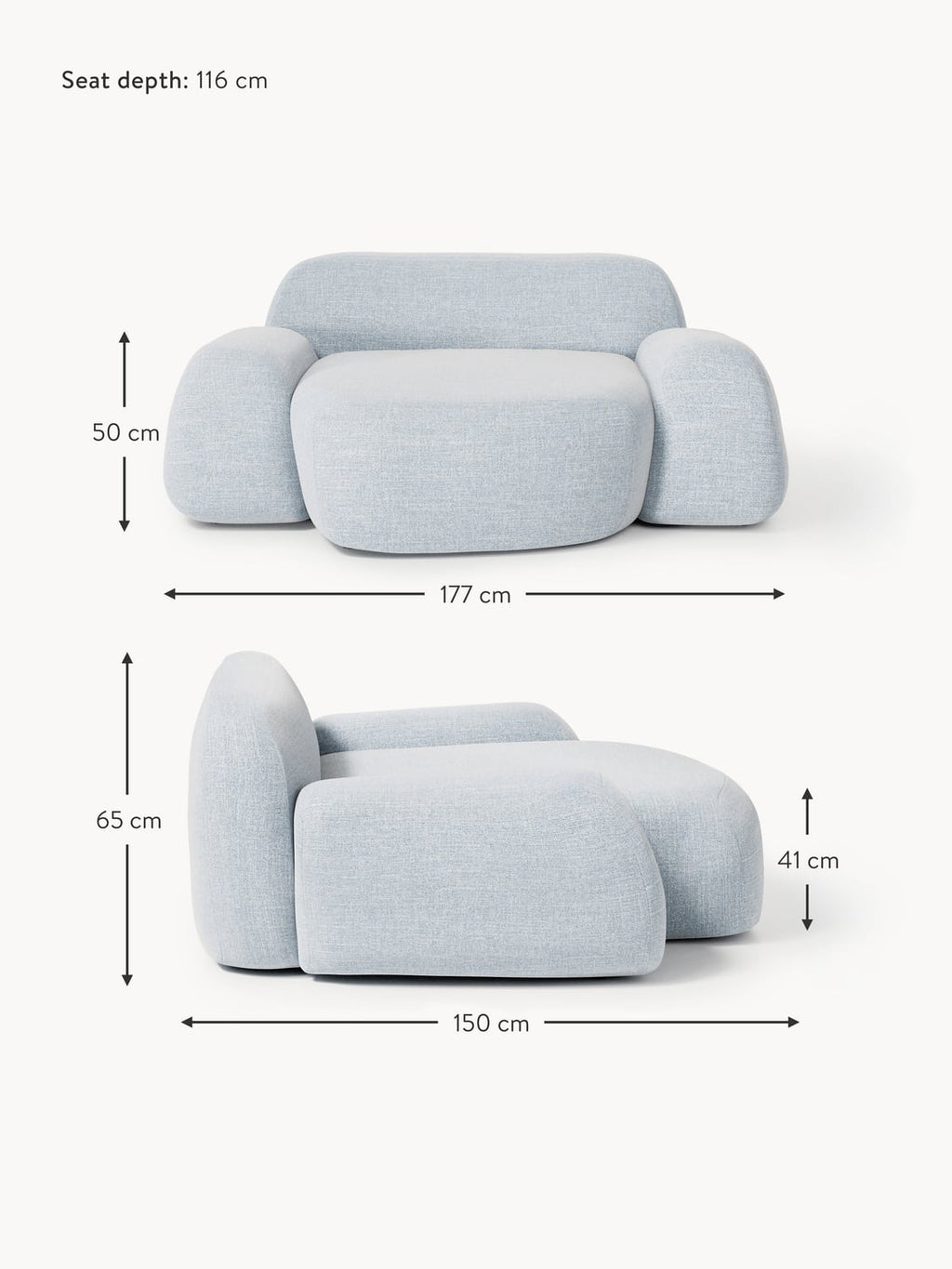 Bellara XL Bouclé Lounge Chair