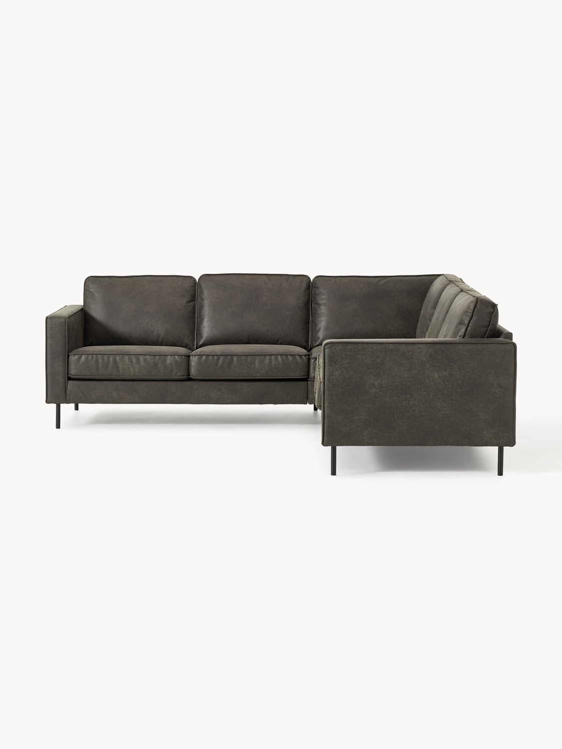Pellio Leather Corner Sofa (4-seater)