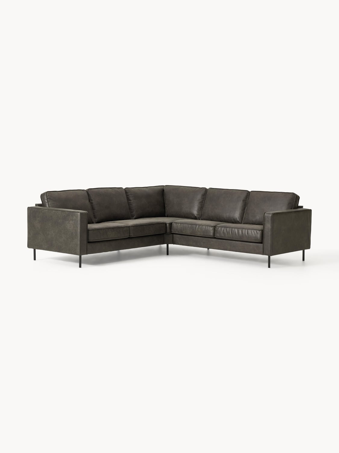 Pellio Leather Corner Sofa (4-seater)
