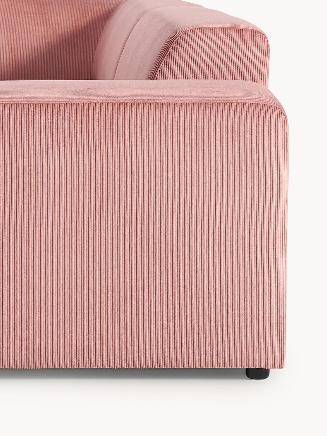 Gravedona Large Corduroy Corner Sofa (4-seater)