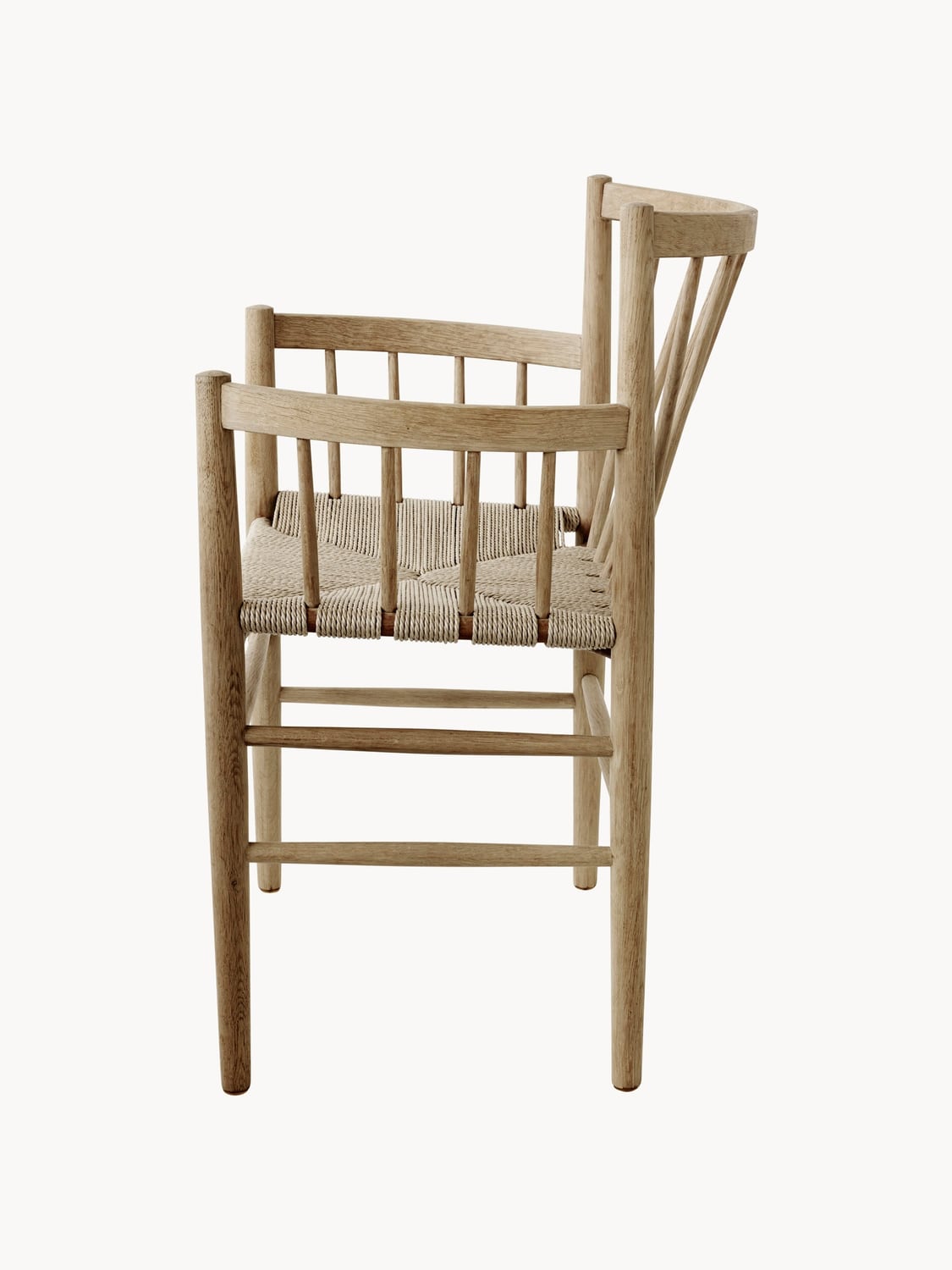 Albogasio Oak Wood Dining Chair J81 with Armrests