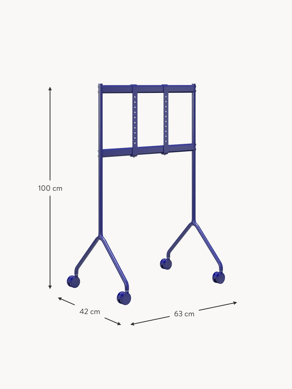 Brunate Light TV Stand Moon with Wheels