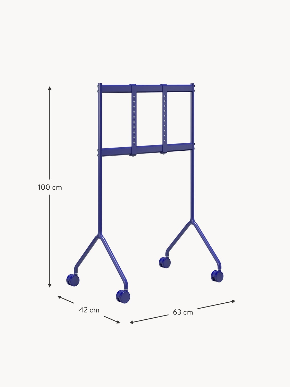 Brunate Light TV Stand Moon with Wheels