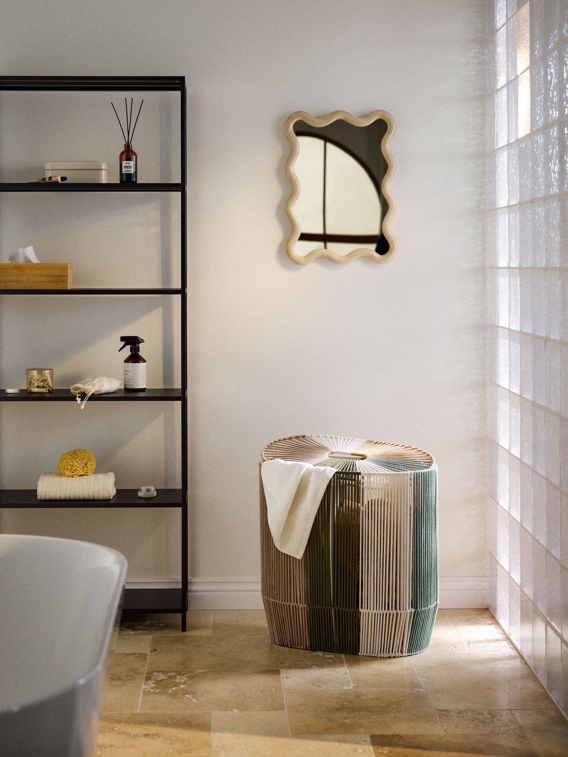 Valbrona Handwoven Double Laundry Basket in Rope